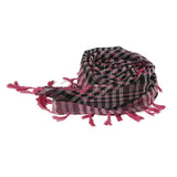 Maxbell Outdoor Arabic Scarf Breathable Desert Keffiyeh for Camping Sports Women Men Black Rose