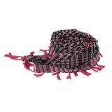 Maxbell Outdoor Arabic Scarf Breathable Desert Keffiyeh for Camping Sports Women Men Black Rose
