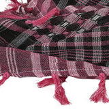 Maxbell Outdoor Arabic Scarf Breathable Desert Keffiyeh for Camping Sports Women Men Black Rose
