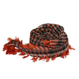 Maxbell Outdoor Arabic Scarf Breathable Desert Keffiyeh for Camping Sports Women Men Orange