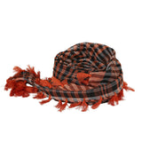 Maxbell Outdoor Arabic Scarf Breathable Desert Keffiyeh for Camping Sports Women Men Orange