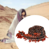 Maxbell Outdoor Arabic Scarf Breathable Desert Keffiyeh for Camping Sports Women Men Orange