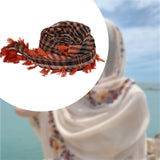 Maxbell Outdoor Arabic Scarf Breathable Desert Keffiyeh for Camping Sports Women Men Orange