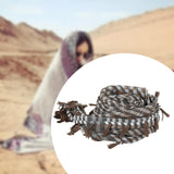 Maxbell Outdoor Arabic Scarf Breathable Desert Keffiyeh for Camping Sports Women Men Dark Green