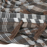 Maxbell Outdoor Arabic Scarf Breathable Desert Keffiyeh for Camping Sports Women Men Dark Green