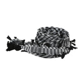 Maxbell Outdoor Arabic Scarf Breathable Desert Keffiyeh for Camping Sports Women Men Black Grid