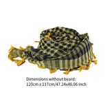 Maxbell Outdoor Arabic Scarf Breathable Desert Keffiyeh for Camping Sports Women Men Yellow Black
