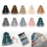 Maxbell Pashmina Shawl Wrap Fashionable Long Winter Scarf for Bedroom Office Wedding Black