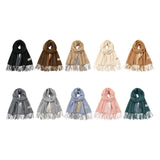 Maxbell Pashmina Shawl Wrap Fashionable Long Winter Scarf for Bedroom Office Wedding Black