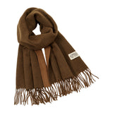 Maxbell Pashmina Shawl Wrap Fashionable Long Winter Scarf for Bedroom Office Wedding Coffee Color