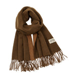 Maxbell Pashmina Shawl Wrap Fashionable Long Winter Scarf for Bedroom Office Wedding Coffee Color