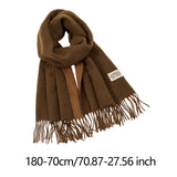 Maxbell Pashmina Shawl Wrap Fashionable Long Winter Scarf for Bedroom Office Wedding Coffee Color