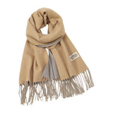 Maxbell Pashmina Shawl Wrap Fashionable Long Winter Scarf for Bedroom Office Wedding Camel Color