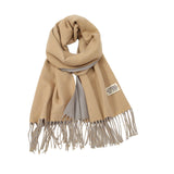 Maxbell Pashmina Shawl Wrap Fashionable Long Winter Scarf for Bedroom Office Wedding Camel Color