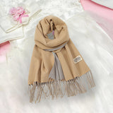 Maxbell Pashmina Shawl Wrap Fashionable Long Winter Scarf for Bedroom Office Wedding Camel Color