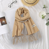 Maxbell Pashmina Shawl Wrap Fashionable Long Winter Scarf for Bedroom Office Wedding Camel Color