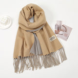 Maxbell Pashmina Shawl Wrap Fashionable Long Winter Scarf for Bedroom Office Wedding Camel Color