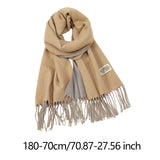 Maxbell Pashmina Shawl Wrap Fashionable Long Winter Scarf for Bedroom Office Wedding Camel Color