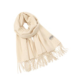 Maxbell Pashmina Shawl Wrap Fashionable Long Winter Scarf for Bedroom Office Wedding Beige