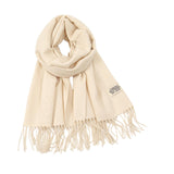 Maxbell Pashmina Shawl Wrap Fashionable Long Winter Scarf for Bedroom Office Wedding Beige