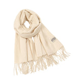 Maxbell Pashmina Shawl Wrap Fashionable Long Winter Scarf for Bedroom Office Wedding Beige