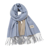 Maxbell Pashmina Shawl Wrap Fashionable Long Winter Scarf for Bedroom Office Wedding Blue