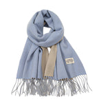 Maxbell Pashmina Shawl Wrap Fashionable Long Winter Scarf for Bedroom Office Wedding Blue
