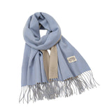 Maxbell Pashmina Shawl Wrap Fashionable Long Winter Scarf for Bedroom Office Wedding Blue