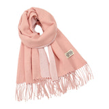 Maxbell Pashmina Shawl Wrap Fashionable Long Winter Scarf for Bedroom Office Wedding Pink