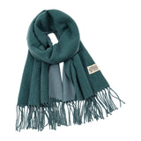 Maxbell Pashmina Shawl Wrap Fashionable Long Winter Scarf for Bedroom Office Wedding Cyan