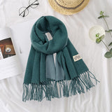 Maxbell Pashmina Shawl Wrap Fashionable Long Winter Scarf for Bedroom Office Wedding Cyan