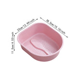 Maxbell Foot Bath Tub Versatile Foot Bath Soak Tub for Dry Cracked Feet Men Pedicure Pink