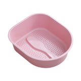 Maxbell Foot Bath Tub Versatile Foot Bath Soak Tub for Dry Cracked Feet Men Pedicure Pink