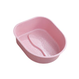 Maxbell Foot Bath Tub Versatile Foot Bath Soak Tub for Dry Cracked Feet Men Pedicure Pink