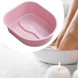 Maxbell Foot Bath Tub Versatile Foot Bath Soak Tub for Dry Cracked Feet Men Pedicure Pink