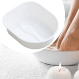 Maxbell Foot Bath Tub Versatile Foot Bath Soak Tub for Dry Cracked Feet Men Pedicure White