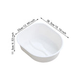 Maxbell Foot Bath Tub Versatile Foot Bath Soak Tub for Dry Cracked Feet Men Pedicure White