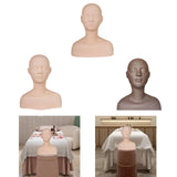 Maxbell Training Mannequin Soft Doll Practice Training Mannequin Head for SPA Beauty style A