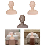 Maxbell Training Mannequin Soft Doll Practice Training Mannequin Head for SPA Beauty style A