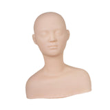 Maxbell Training Mannequin Soft Doll Practice Training Mannequin Head for SPA Beauty style B