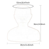 Maxbell Training Mannequin Soft Doll Practice Training Mannequin Head for SPA Beauty style B