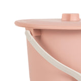 Maxbell Portable Bedpan 4.5L Spittoon with Lid and Handle for Woman Kids Adults Home Pink