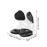 Maxbell Posture Corrector Non Slip Posture Correcting for Home Floor Seat Desk Chair black