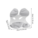 Maxbell Posture Corrector Non Slip Posture Correcting for Home Floor Seat Desk Chair gray
