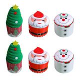 Maxbell Christmas Dish Towel Cartoon Decorative Holiday Themed Christmas Face Towel style A