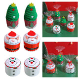Maxbell Christmas Dish Towel Cartoon Decorative Holiday Themed Christmas Face Towel style A