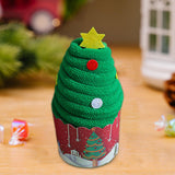 Maxbell Christmas Dish Towel Cartoon Decorative Holiday Themed Christmas Face Towel style A