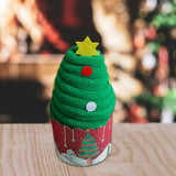 Maxbell Christmas Dish Towel Cartoon Decorative Holiday Themed Christmas Face Towel style A