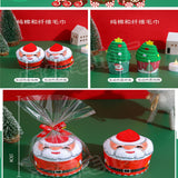 Maxbell Christmas Dish Towel Cartoon Decorative Holiday Themed Christmas Face Towel style B