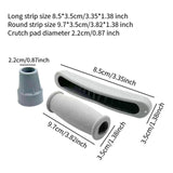 Maxbell Replacement Crutch Pad Foot Pad Accessories Kit for Elderly Outdoor Patients